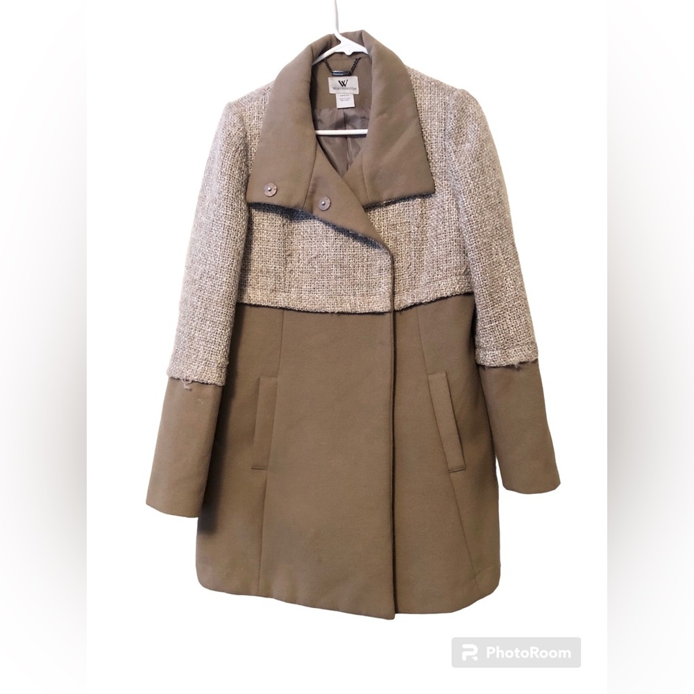 Worthington women’s textured car coat overcoat long